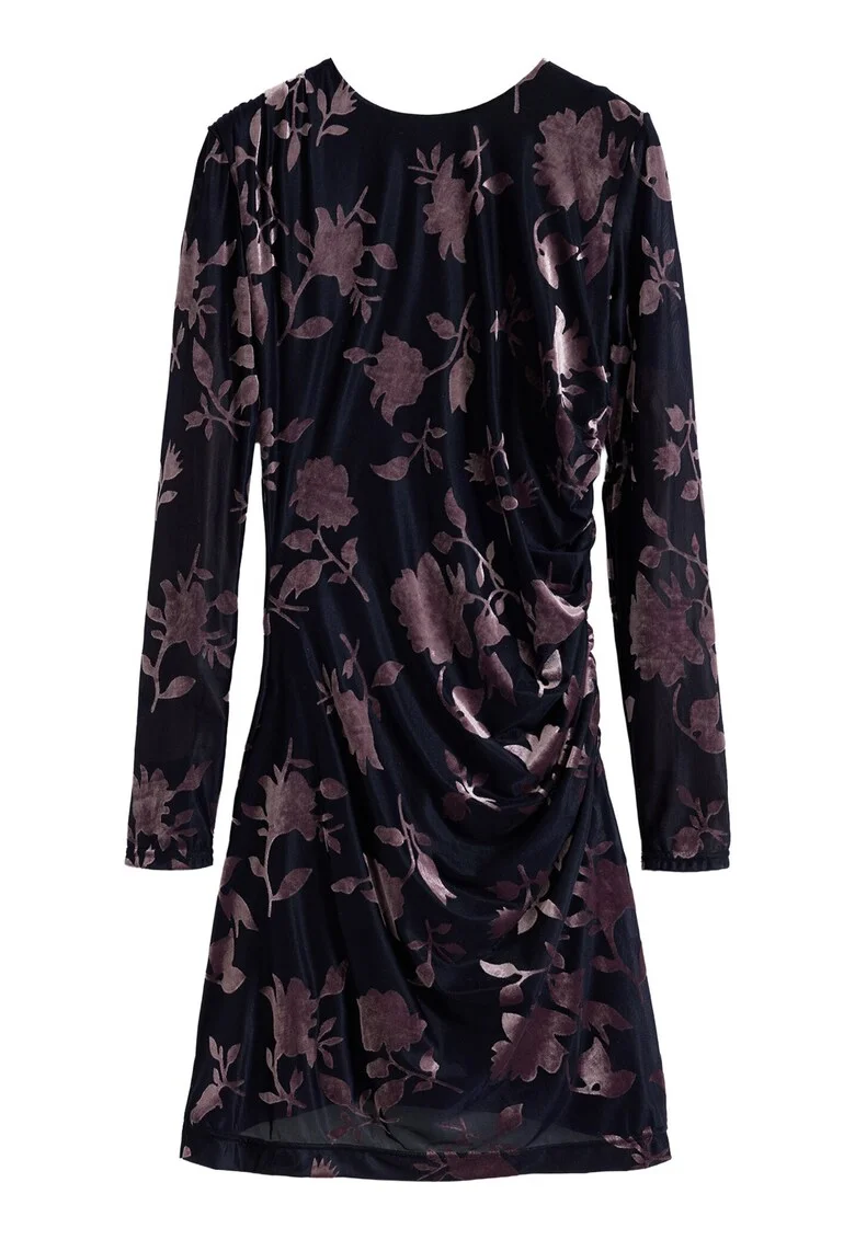 Rochie cocktail Dama,  Negru, 59% poliamida, 27% poliester, 17% elastan