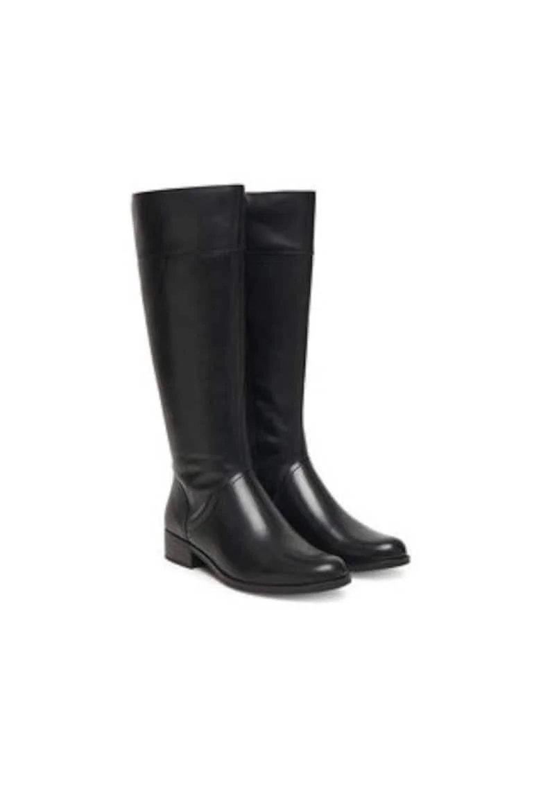 Cizme dama 305257697,  Piele naturala, Negru, Negru