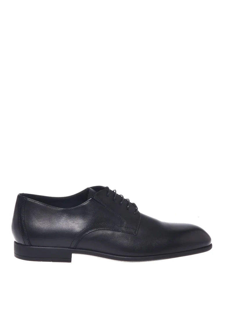 Pantofi derby din piele, Negru