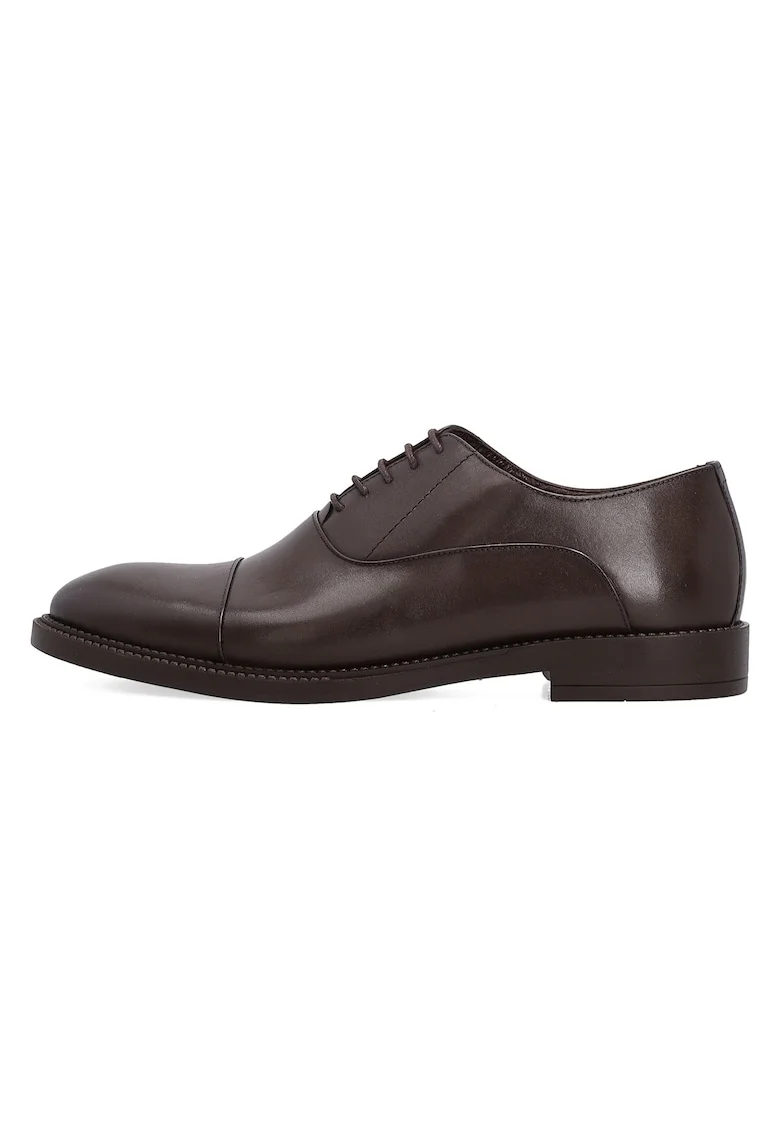 Pantofi Derby din piele cu model uni