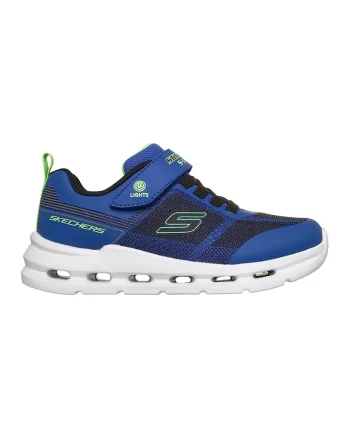 Pantofi sport Glide-Step de plasa si piele ecologica cu LED-uri