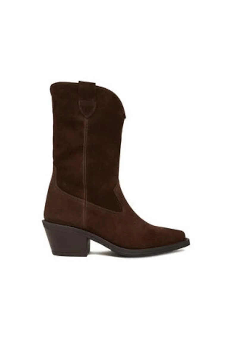Cizme dama  EO-CAMILA-5031, maro, piele naturala, 38, Maro