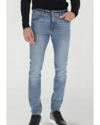 Blugi barbati,  MALONE SKINNY, albastru, bumbac,