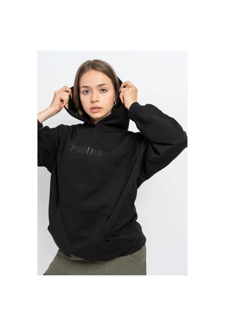 Hanorac oversize cu gluga cu buzunar kangaroo