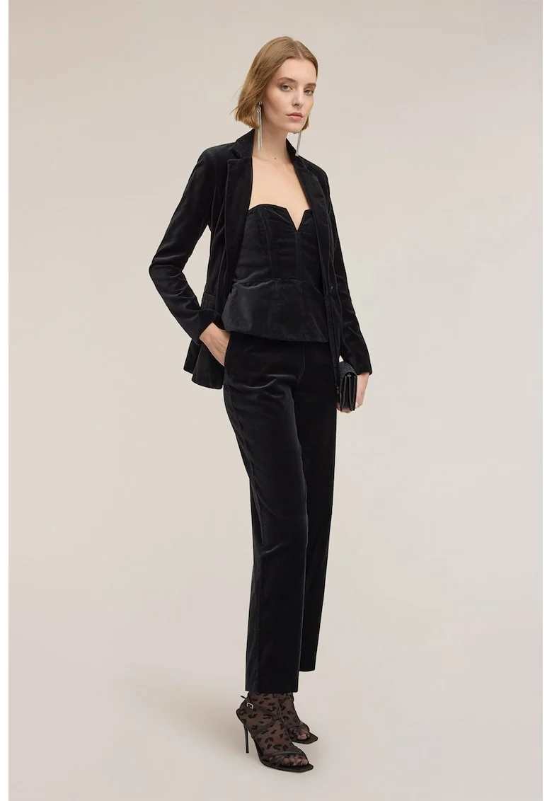 Pantaloni cu buzunare oblice, Negru