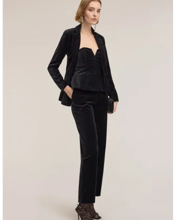 Pantaloni cu buzunare oblice, Negru