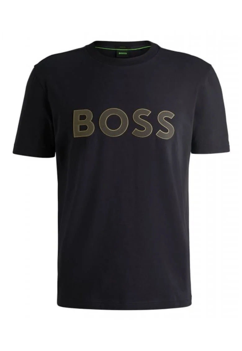 Tricou  ATHLEISURE, croiala regulara, albastru, bumbac-elastan