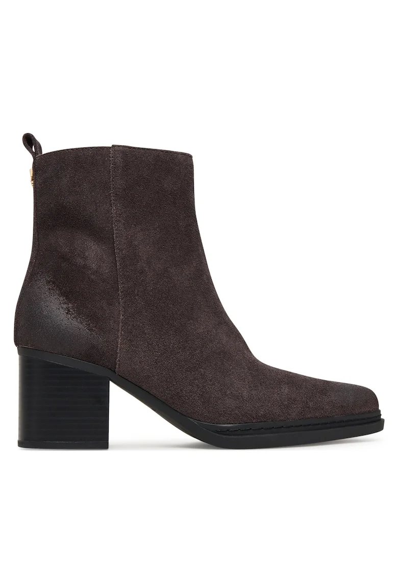 Botine dama,  Piele naturala, Maro 40F5LXME5S