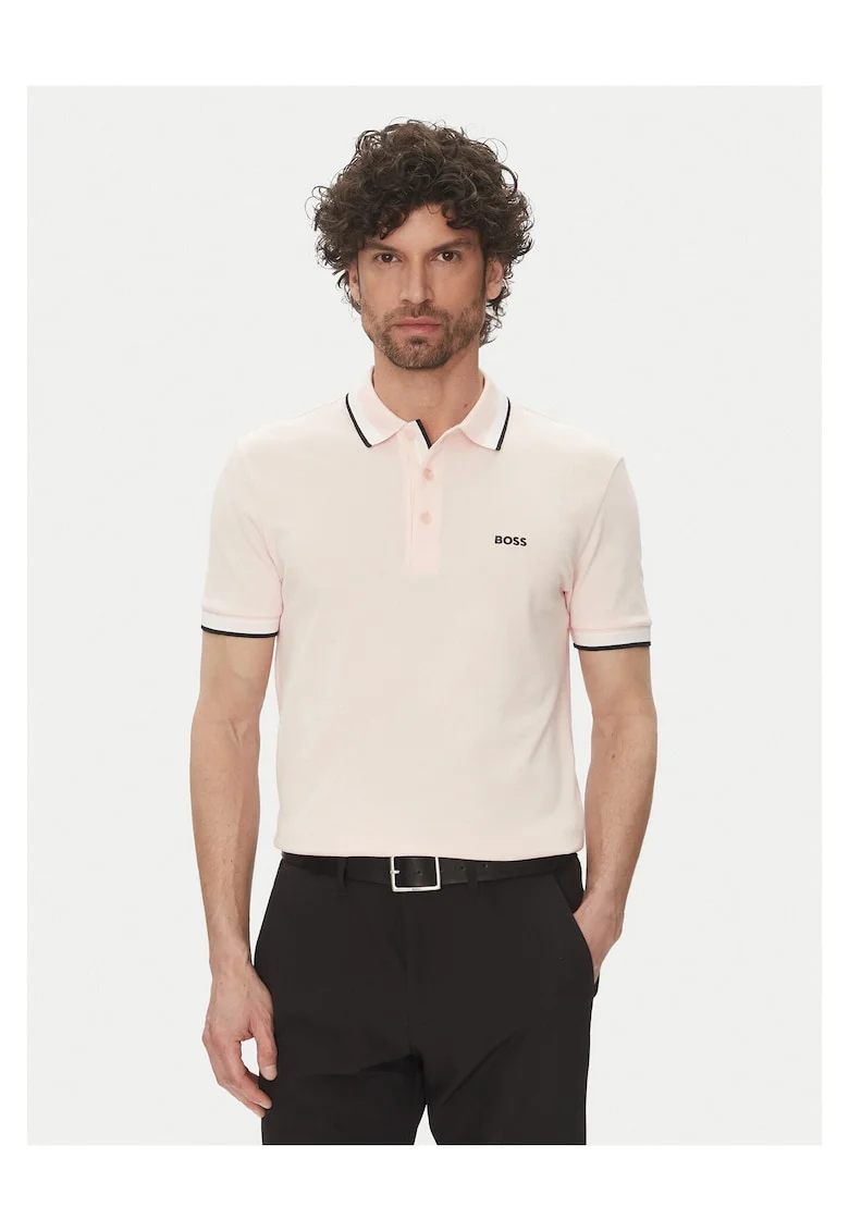 Tricou barbati  roz deschis, bumbac