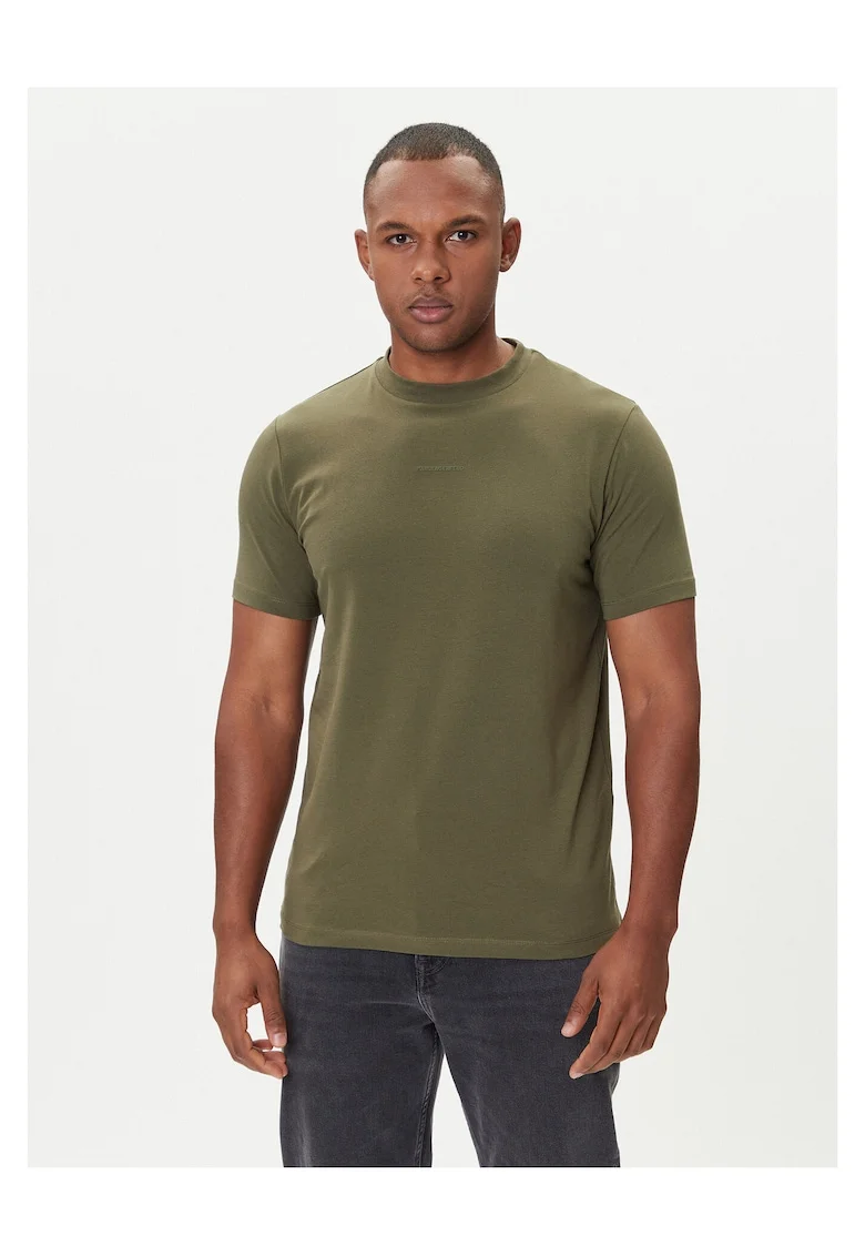 Tricou barbati  verde, bumbac