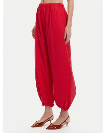 Pantaloni dama  rosu, stofa