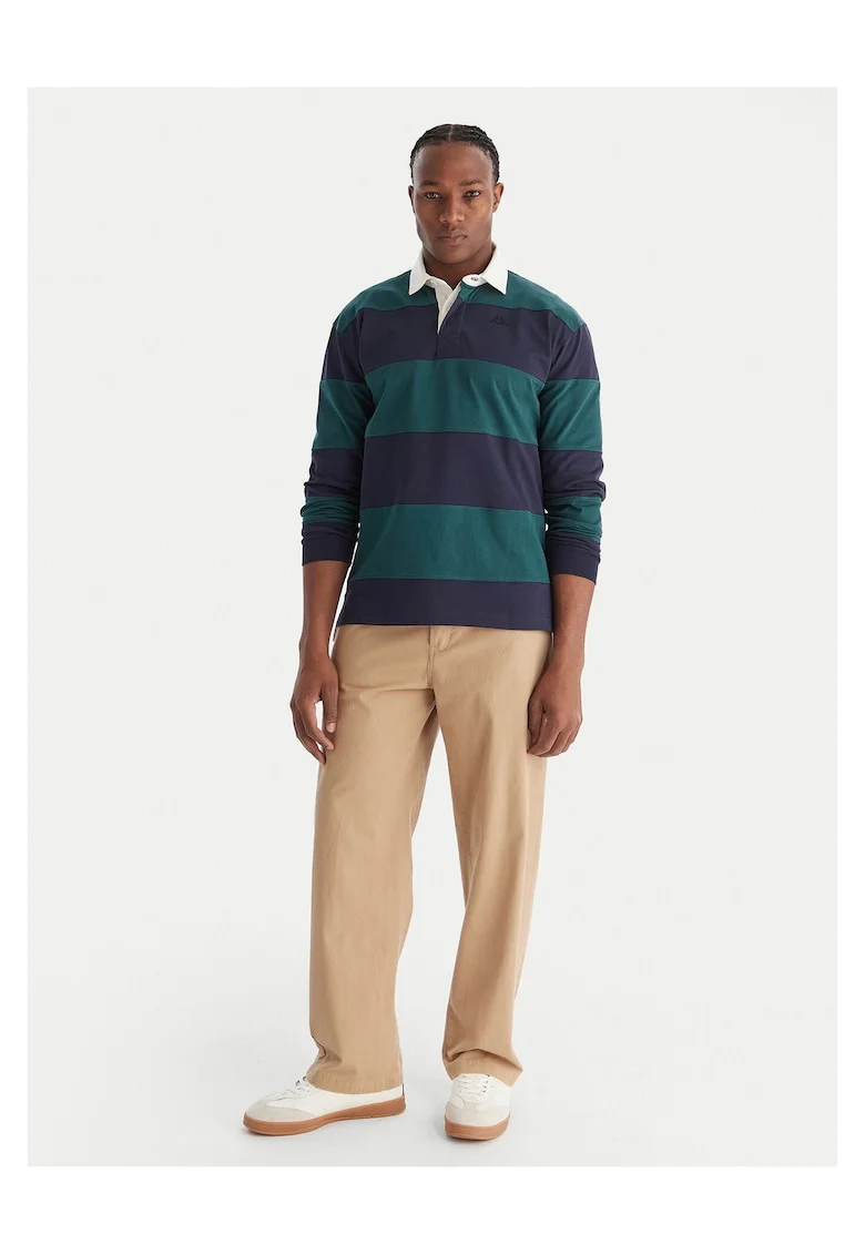 Bluza barbati  verde, bleumarin, bumbac