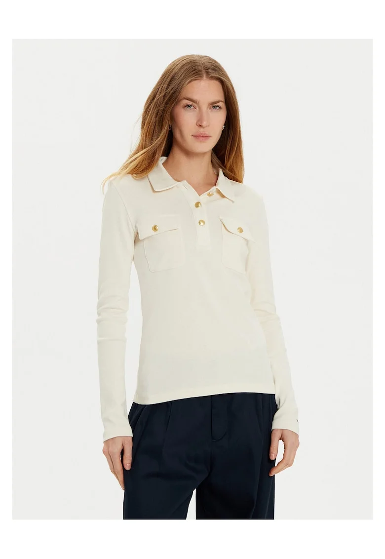 Bluza polo dama,  Ecru