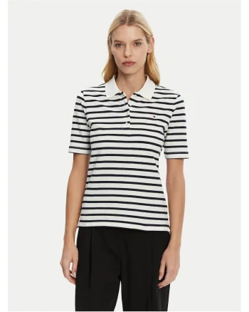 Tricou dama,  Bleumarin/Alb, Polo