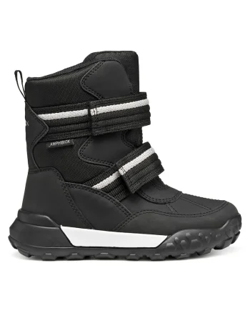 Cizme sport baieti,  negru/alb, Negru