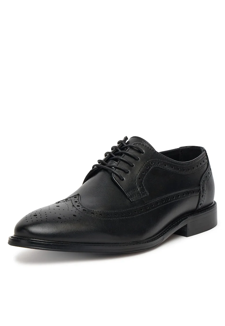 Pantofi barbatesti,  din piele naturala, negru,