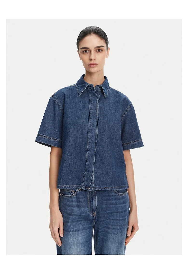 Camasa din denim pentru femei  albastru