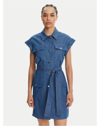 Rochie din denim pentru femei  albastru