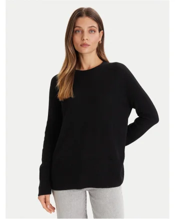 Pulover dama  negru, din material moale