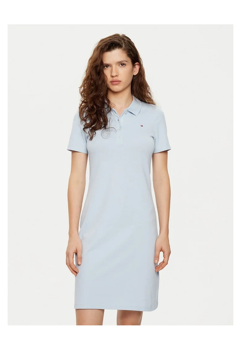 Rochie casual dama  albastru deschis, fabricata din material de calitate