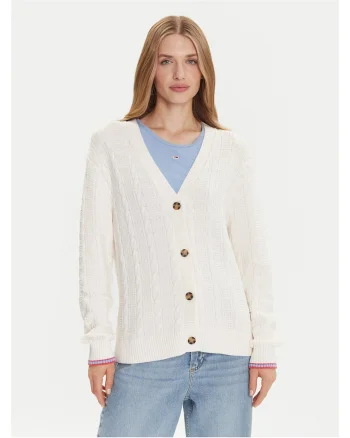 Cardigan dama  ecru,
