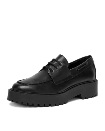 Mocasini dama,  C-AURORA-26296PE, piele naturala, negru