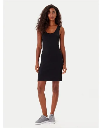 Rochie casual dama  negru, din material confortabil