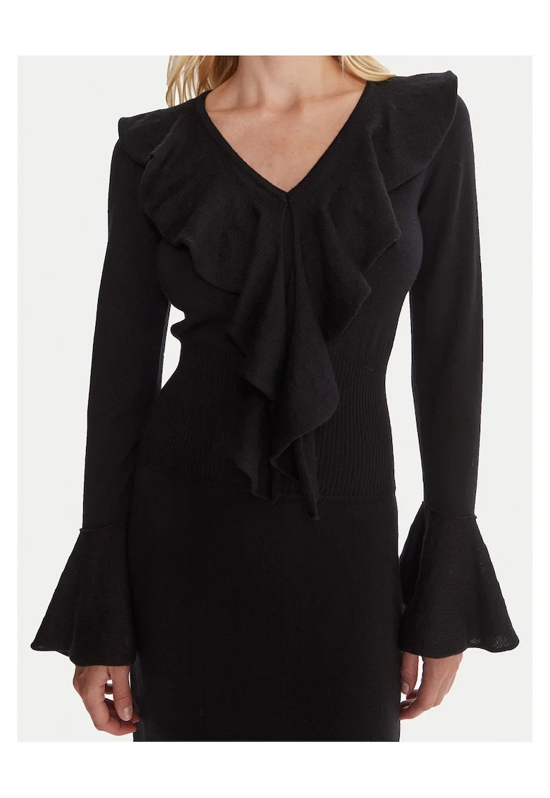Rochie tricotata de dama  neagra