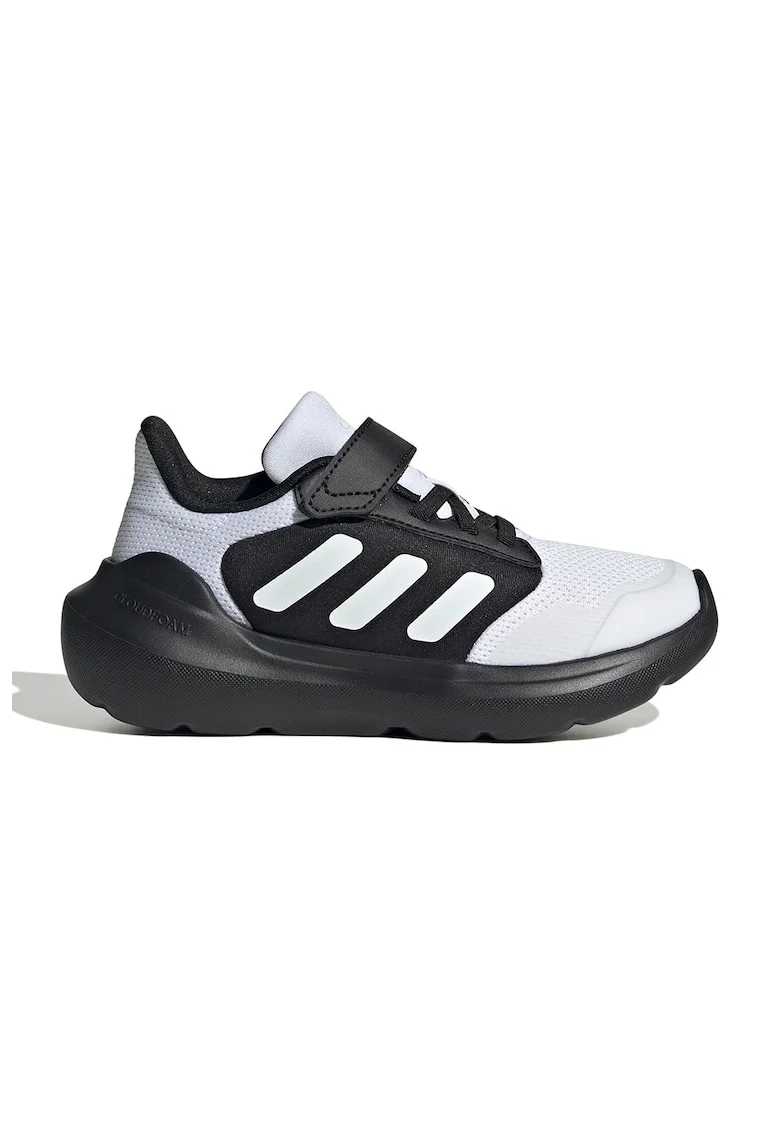 Pantofi sport Tensaur Run 2.0 cu velcro, Negru stins/Alb optic