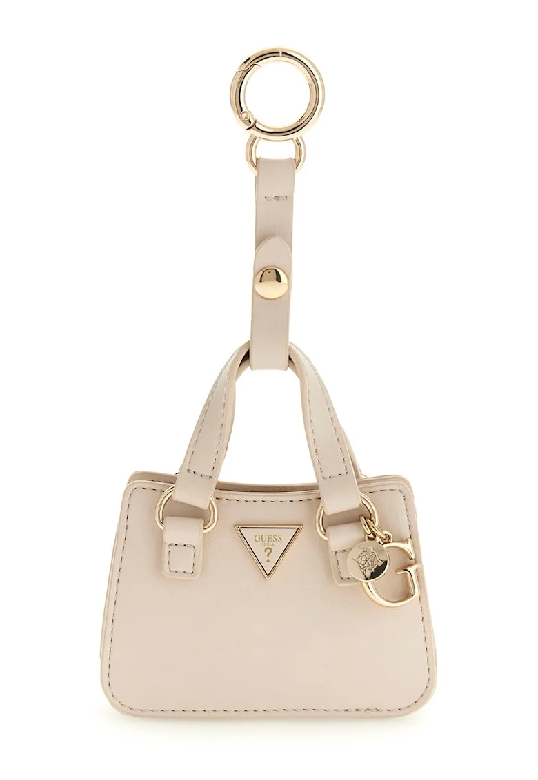 Breloc cu etui mic, Maro taupe deschis