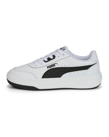 Pantofi sport din piele cu insertii din piele ecologica Tori, Alb/Negru