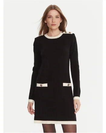 Rochie tricotata de dama  negru,