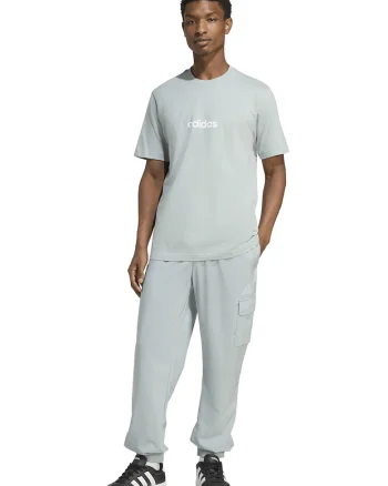 Tricou cu logo pe piept si decolteu la baza gatului, Alb/Verde pal