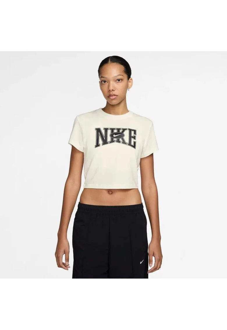 Tricou crop din amestec de bumbac