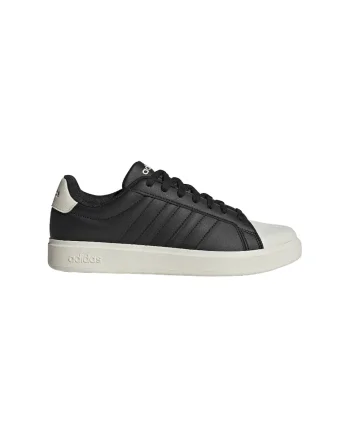 Pantofi sport din piele ecologica Streettalk, Alb fildes/Negru