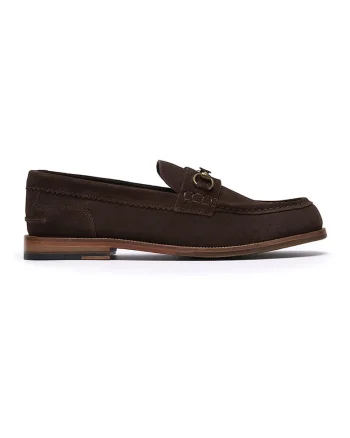 Pantofi loafer de piele intoarsa Craft James, Maro cognac