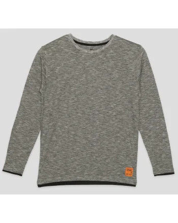 Bluza cu maneca lunga si decolteu la baza gatului,