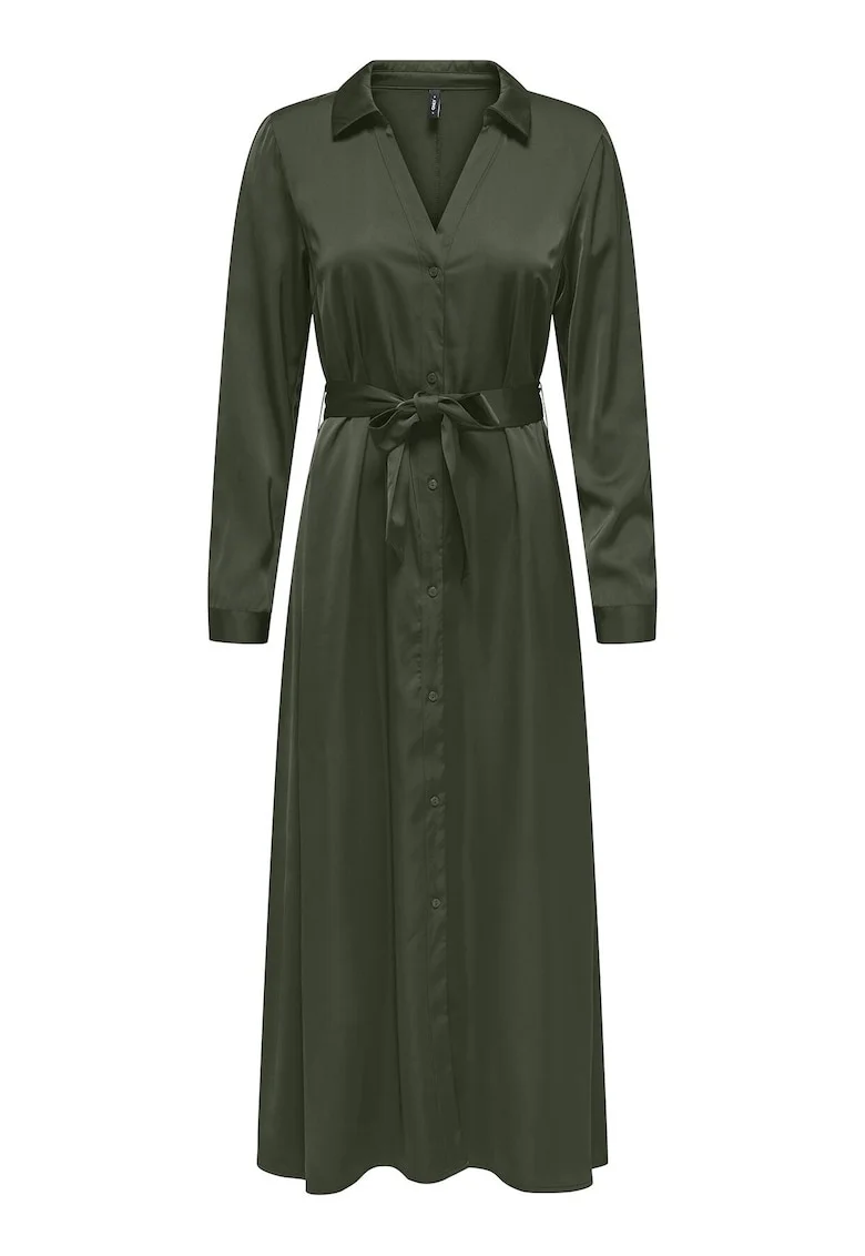 Rochie camasa pentru femei  verde, fabricata din material de calitate
