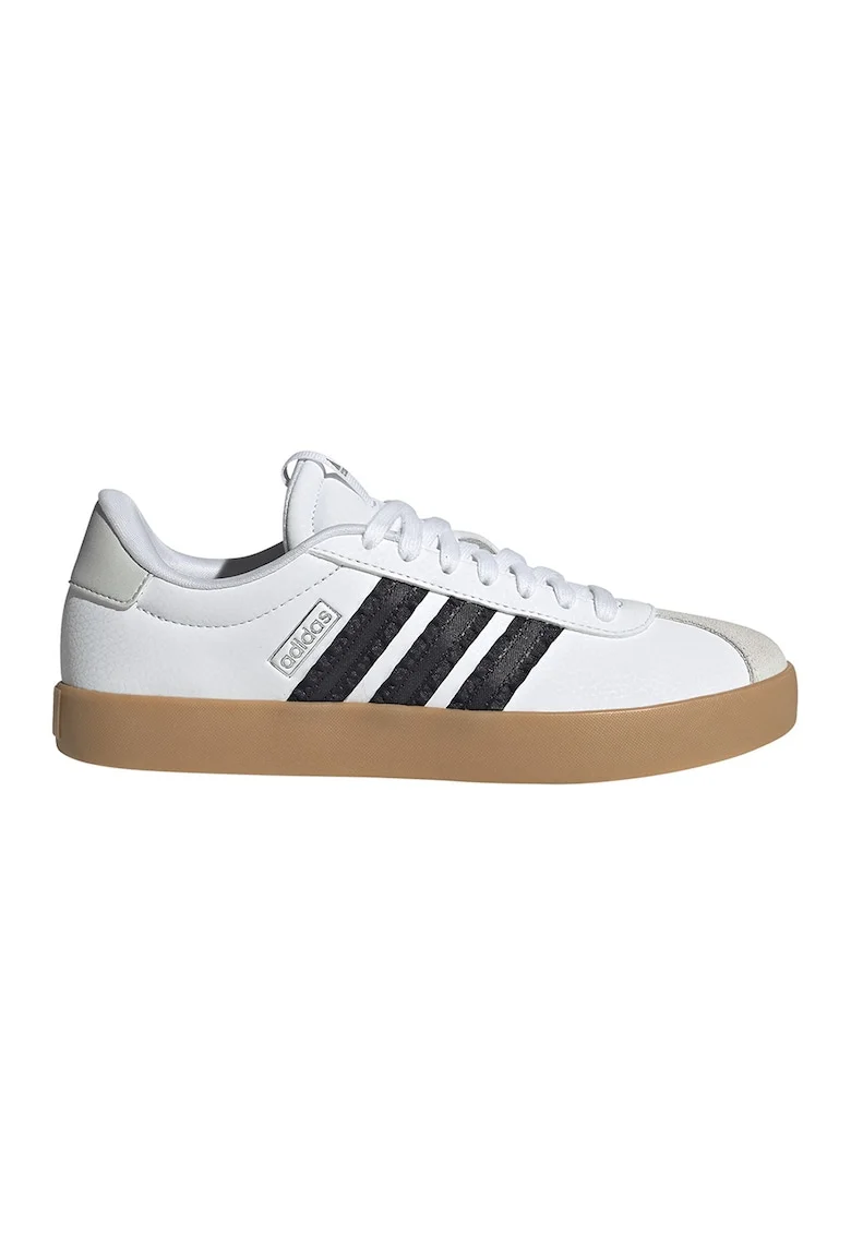 Pantofi sport din piele VL Court 3.0, Negru/Alb murdar