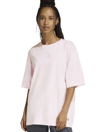 Tricou lejer cu imprimeu grafic pe spate, Maro/Roz pastel