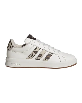 Pantofi sport low-cut Grand Court 3.0 din piele ecologica, Alb/Maro