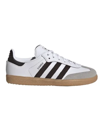 Pantofi sport Samba OG din piele cu garnituri din piele intoarsa, Maro taupe deschis/Alb optic/Caramel