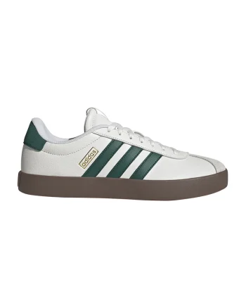 Pantofi sport VL Court 3.0 de piele, Alb fildes/Verde inchis