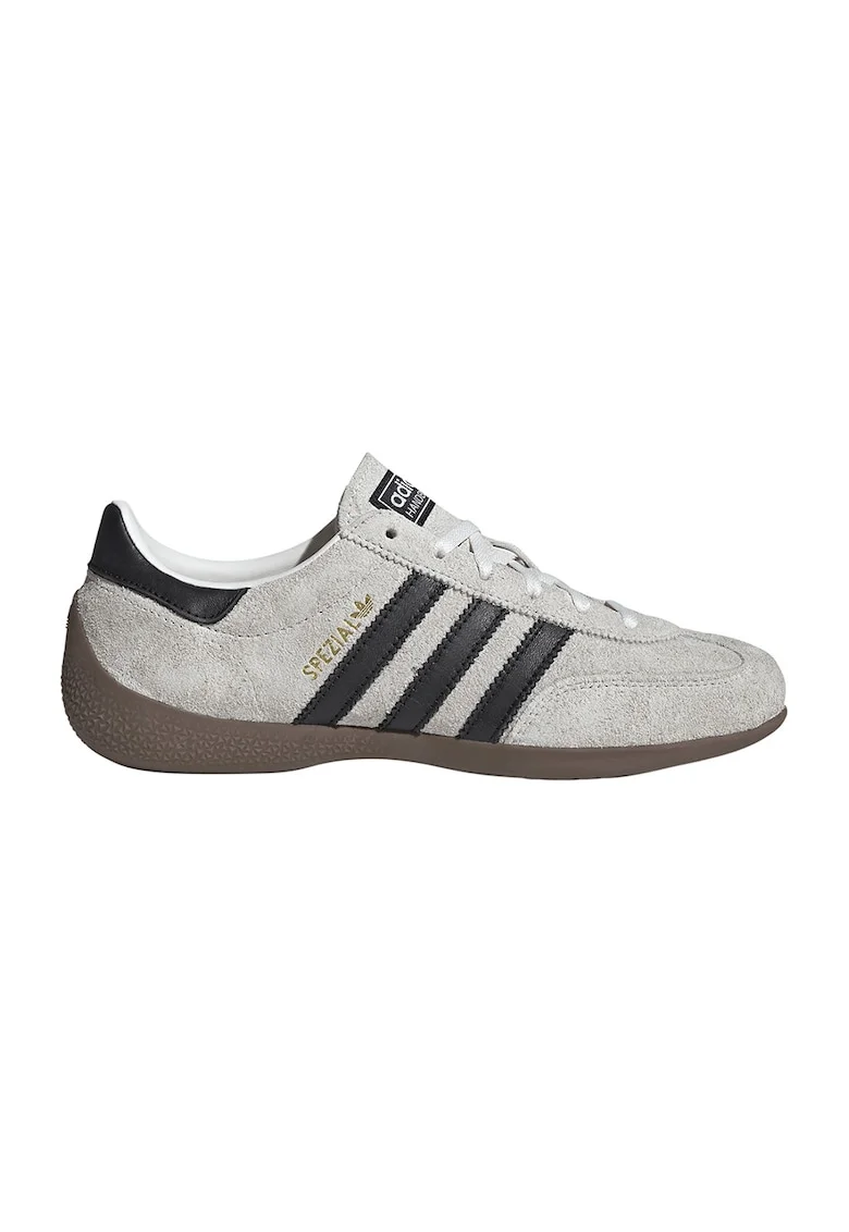 Pantofi sport Spezial, cu sireturi pentru handbal, Negru/Gri deschis