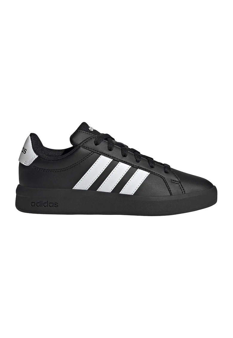 Pantofi sport Grand Court 3.0 de piele ecologica, Negru/Alb optic