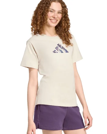 Tricou din bumbac cu imprimeu logo, Albastru inchis/Bej/Mov inchis