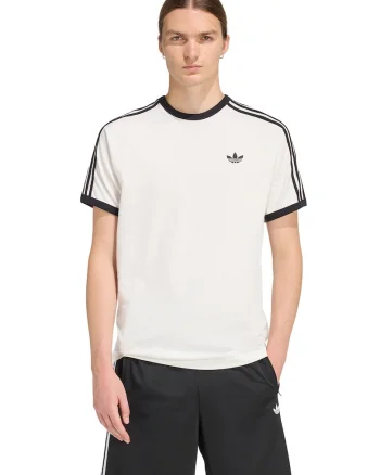 Tricou cu decolteu la baza gatului si logo, Alb murdar