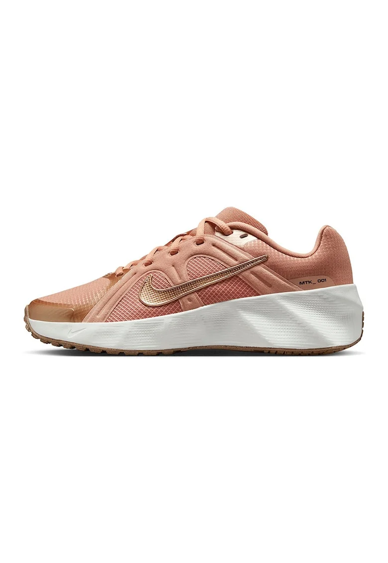 Pantofi sport Metro Tek cu logo, Roz somon