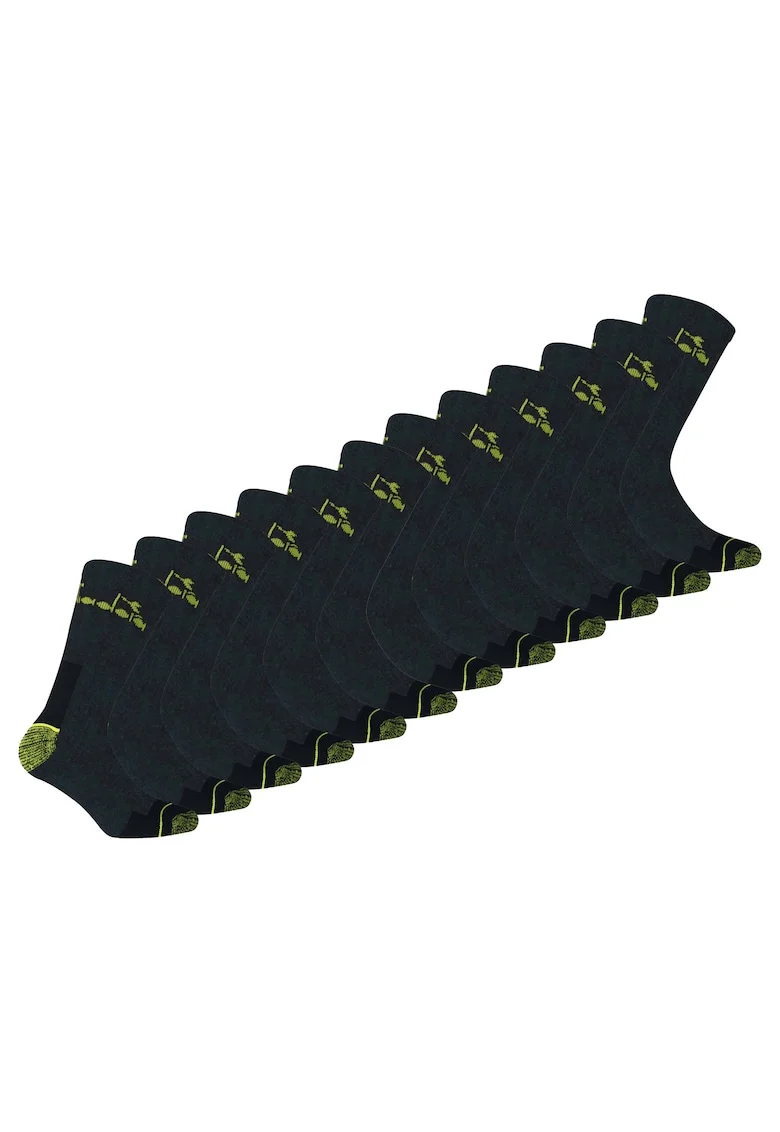 Set de sosete unisex lungi - 12 perechi, Gri antracit