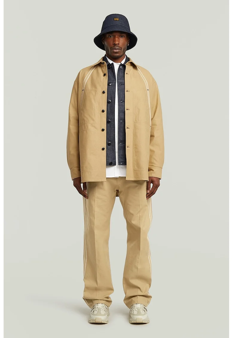 Pantaloni cu talie medie, Maro camel